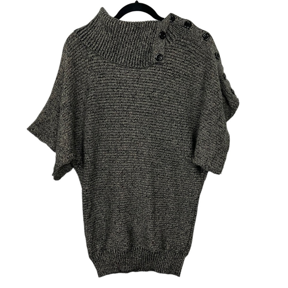 Grass Collection Cowl Neck Button Detail Sweater Size Medium